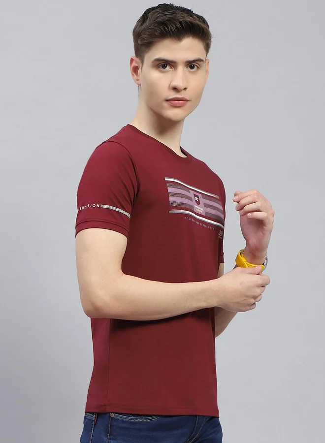 Monte Carlo Graphic Printed Round Neck Regular Fit T-Shirt