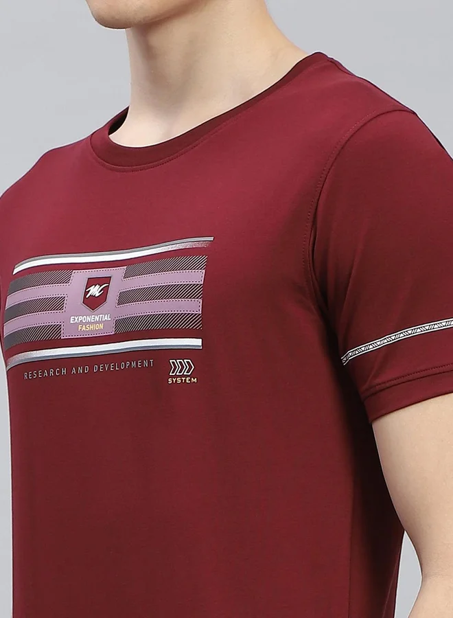Monte Carlo Graphic Printed Round Neck Regular Fit T-Shirt