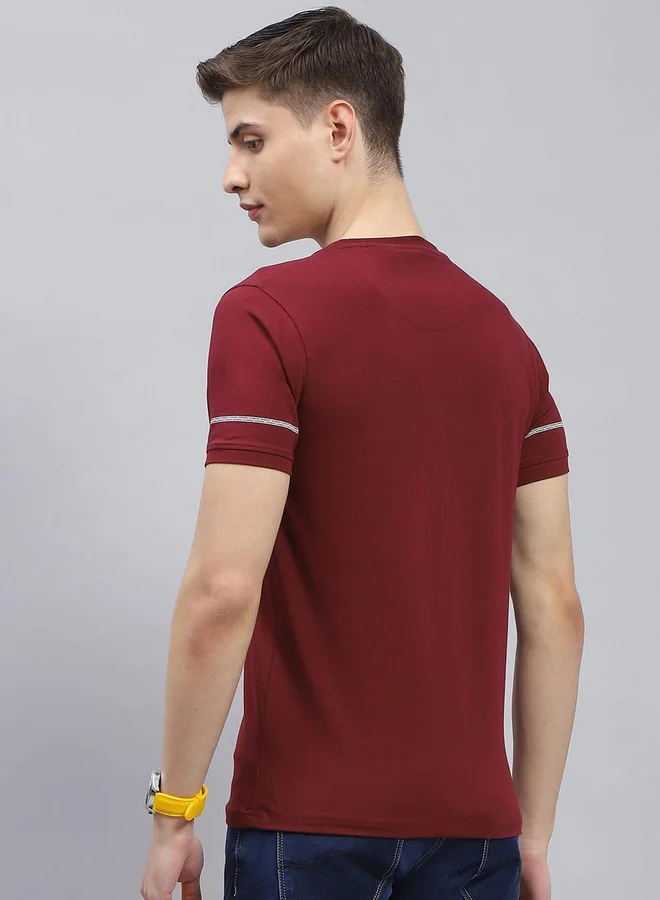 Monte Carlo Graphic Printed Round Neck Regular Fit T-Shirt