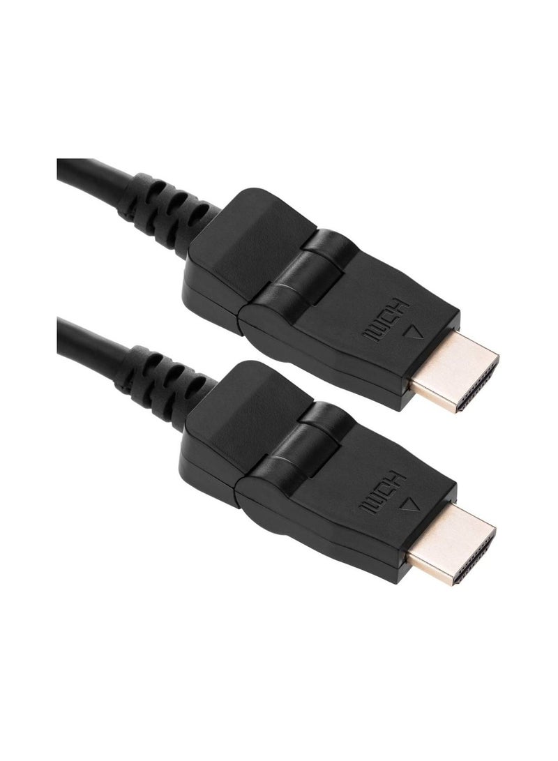 L-com Swivel connector HDMI cable, HDMI Male / HDMI Male 3.0 M - Image 2