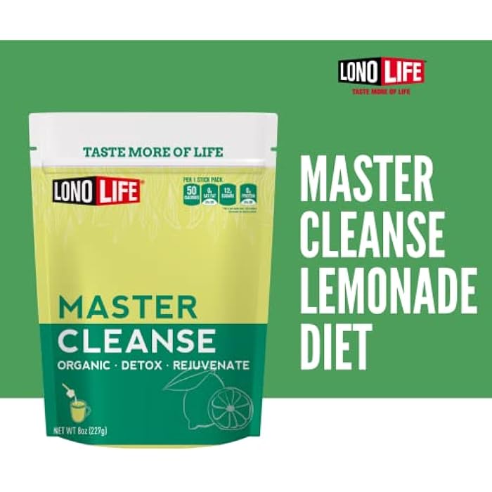 LonoLife Cleanse Co- Master Cleanse Lemonade - Detox Lemonade Diet Powder - Organic, Gluten-Free - 8 oz Bulk Package- 15 Servings - Image 3
