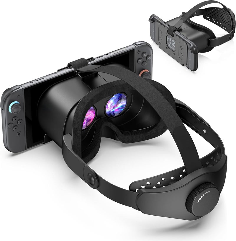 STARTRC GAMES Upgraded VR Headset for Nintendo Switch 2 (2025), Switch 2 Virtual Reality VR Glasses with Adjustable HD Lenses and Comfortable Head Strap, Virtual Boy 3D Goggles for Switch 2 Accessories, Black - Image 1