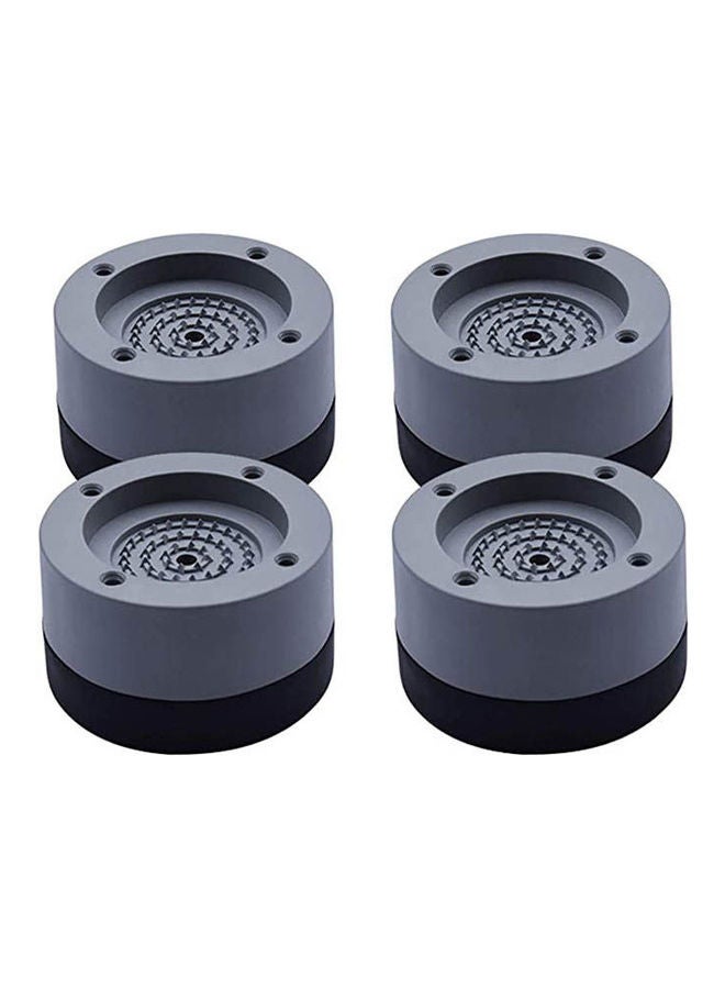 4Pcs Washing Machine Foot Pads Anti Vibration Washer Feet Pad Grey 4 X 7cm - Image 1