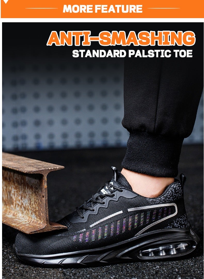 Steel Toe Shoes for Men Lightweight Safety Shoes Comfortable Puncture Proof Slip On Indestructible Work Shoes and Fashion Sneakers. - Image 5