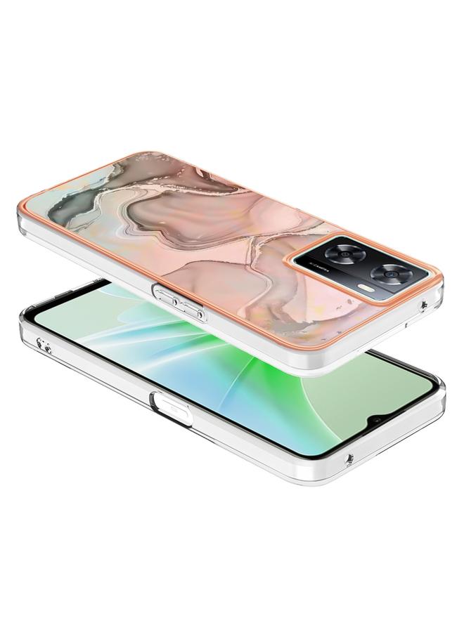 S-TOP Case For OnePlus Nord N300 / OPPO A57 4G 2022 / Realme Narzo 50 5G Global / OPPO K10 5G Global Electroplating Marble Dual-side IMD Phone Case - Image 3