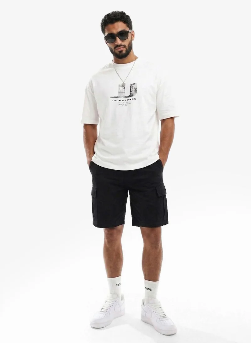 JACK & JONES  Logo Crew Neck T-Shirt for Men | Best Price UAE