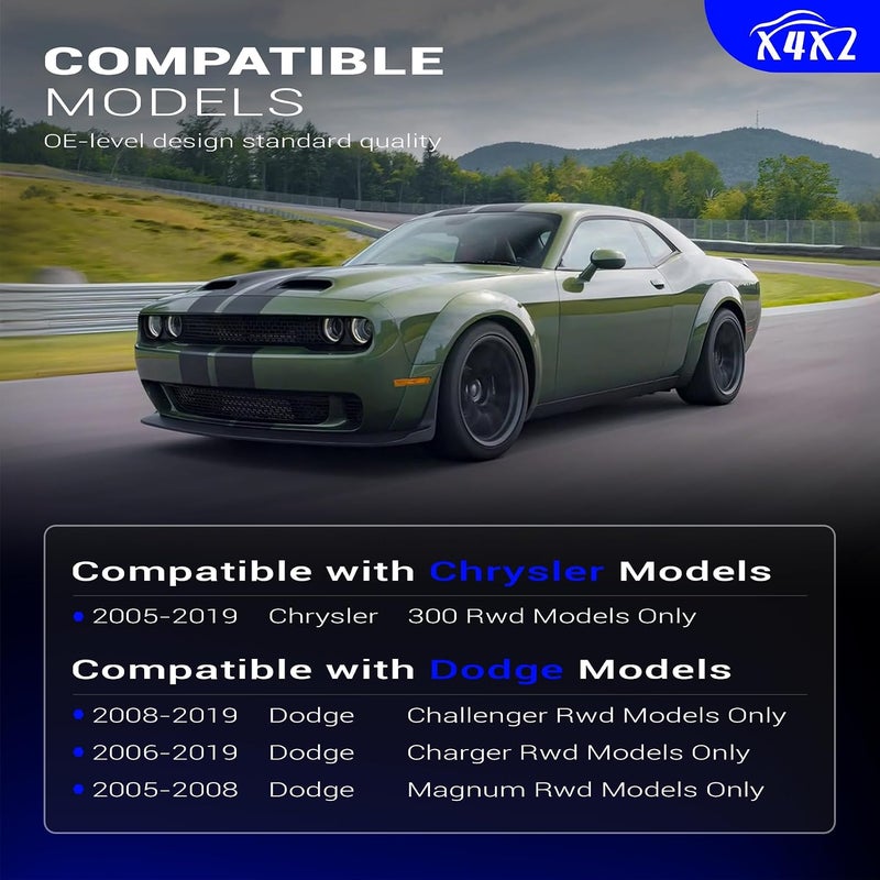 X4XZ روابط شريط الاستقرار من سبائك الزنك والنيكل لكرايسلر 300 دودج تشالنجر تشارجر ماغنوم 2005-2019 دفع خلفي K80822 K80823 - Image 2