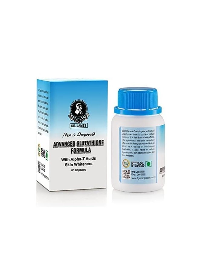 DR. JAMES Dr James Skin Brightening Capsules – 60 Count with Glutathione & Vitamin C – Tone Support Supplement for Radiant Skin  - Image 3