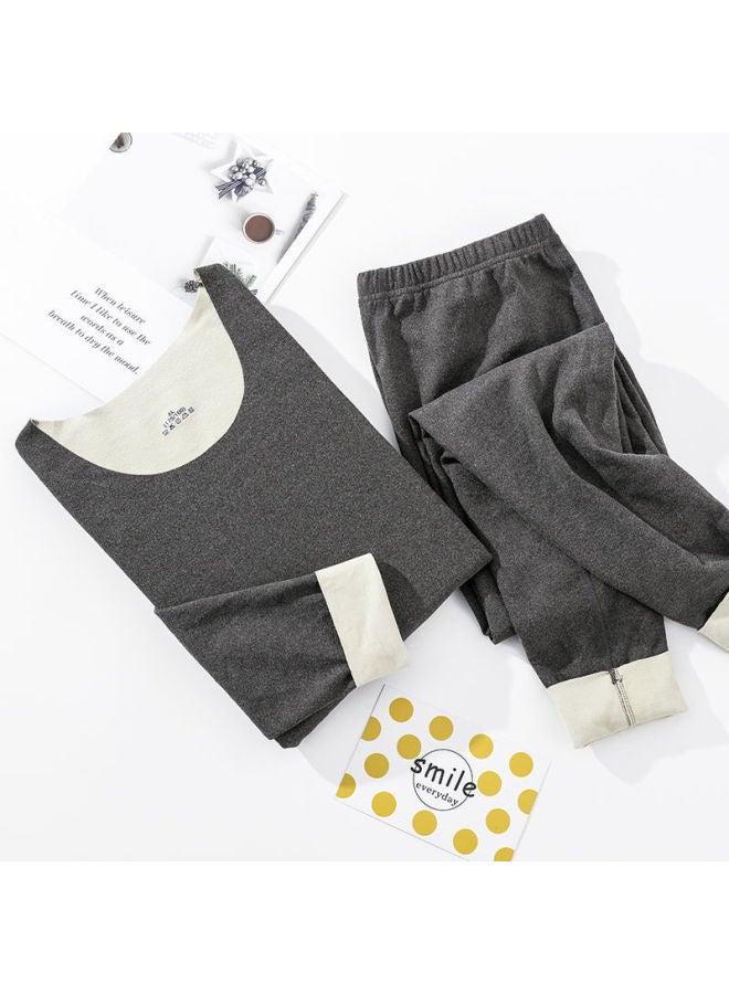 Ab-sided Seamless Thermal Underwear Set For Men And Women, Couple's Autumn Clothes And Pants, Men's Base Layer, Double-sided, Two-tone Seamless Design