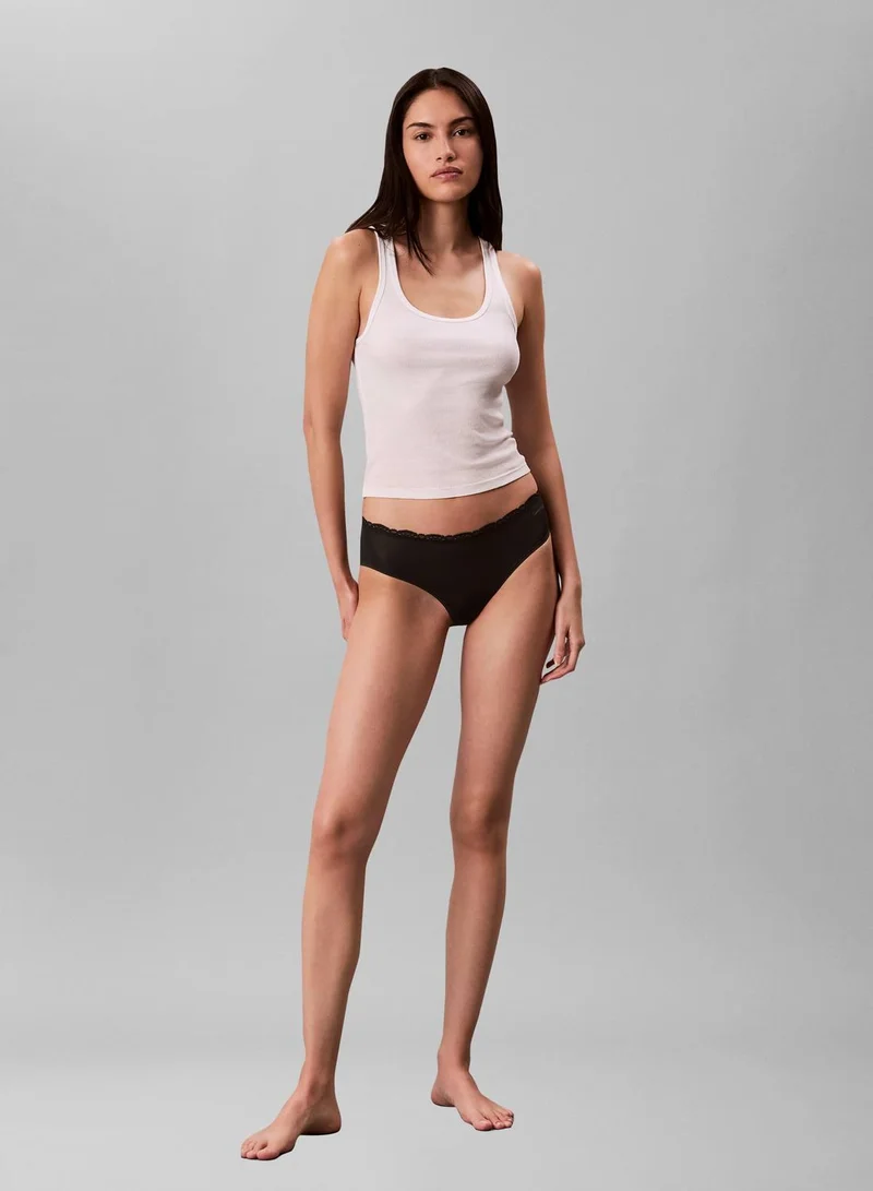 CALVIN KLEIN Black/Cedar/ANIMAL WAVE OXFORD TAN 3 Pack Hipster Panties - Micro Stretch With Lace for Women | Best Price UAE