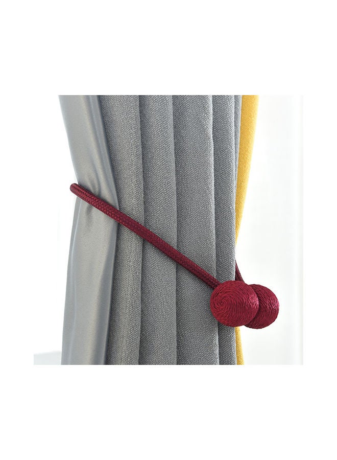 Loquat 2-Piece Strong Magnetic Twist Ties Magnet Cord Winder Set Wine Red - Image 2
