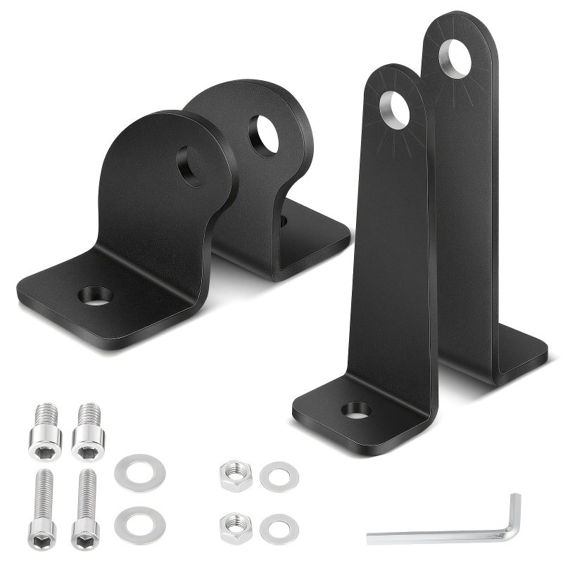 Light Bar Side Mounting Brackets For Straight Or Curved Single Row Led Light Bar Up To 52 Inch High Model - Image 1