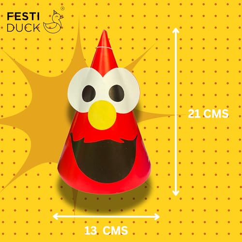 Festi Duck Funny Eye Pop-Out Birthday Party Caps Pack of 10 – Hilarious and Durable Caps for Kids and Adults, Ideal for Lively Celebrations - Image 3