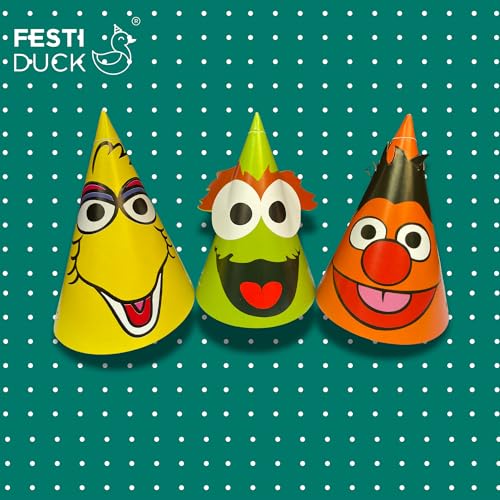 Festi Duck Funny Eye Pop-Out Birthday Party Caps Pack of 10 – Hilarious and Durable Caps for Kids and Adults, Ideal for Lively Celebrations - Image 5