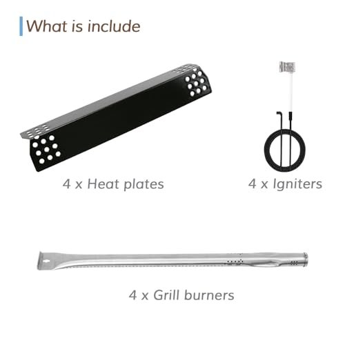 Grimate Replacement Parts for Nexgrill 720-0925P 720-0925 - 720-0896 720-0896B 720-0896E, Grill Burner and Flavor Bars, Ignitors Kit for Nexgrill 4 Burner, 4 Packs - Image 5