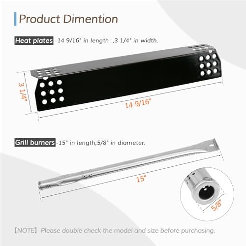 Grimate Replacement Parts for Nexgrill 720-0925P 720-0925 - 720-0896 720-0896B 720-0896E, Grill Burner and Flavor Bars, Ignitors Kit for Nexgrill 4 Burner, 4 Packs - Image 2