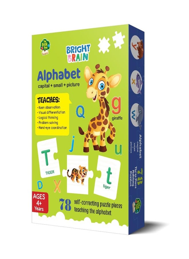 The Book Tree Capital and Small Letter Alphabet Puzzle - 78 Piece Jigsaw Puzzle for Preschoolers, Educational Toy for Learning ABCs and Letters, Gifts for Kids Ages 3 to 6 by Majestic Book Club - Image 3