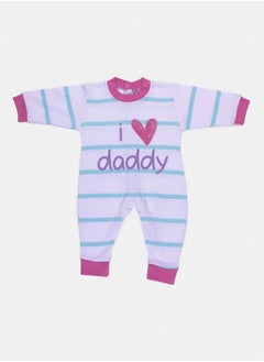 Papillon Love mummy & Daddy printed baby Jumpsuit 