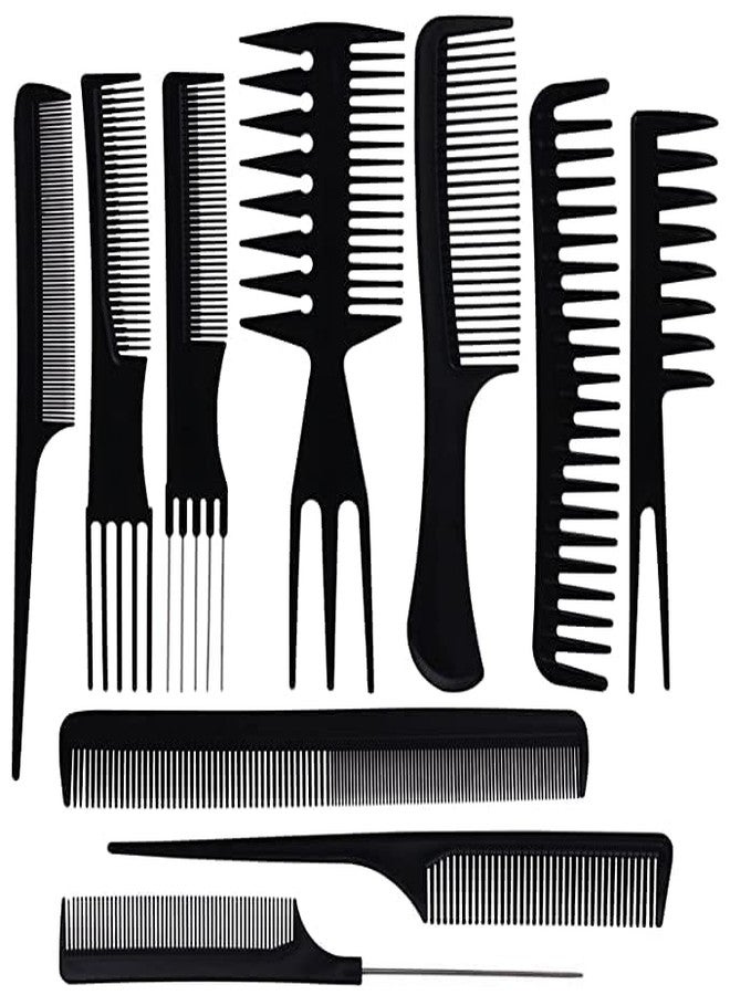 GOLD MAX Hair Stylists Professional Styling Comb Set, Great for All Hair Types & Styles Comb set kit Multifunction Anti-Static Barbers Brush Combs Tool for Women Men Kids - Image 1