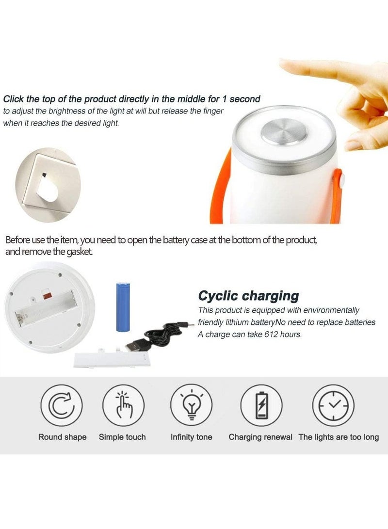 Excefore Camping Lights and Lanterns Colbor Touch Panel USB Rechargeable LED Lantern Perfect for Camping Hiking and Outdoor Activities - Image 5