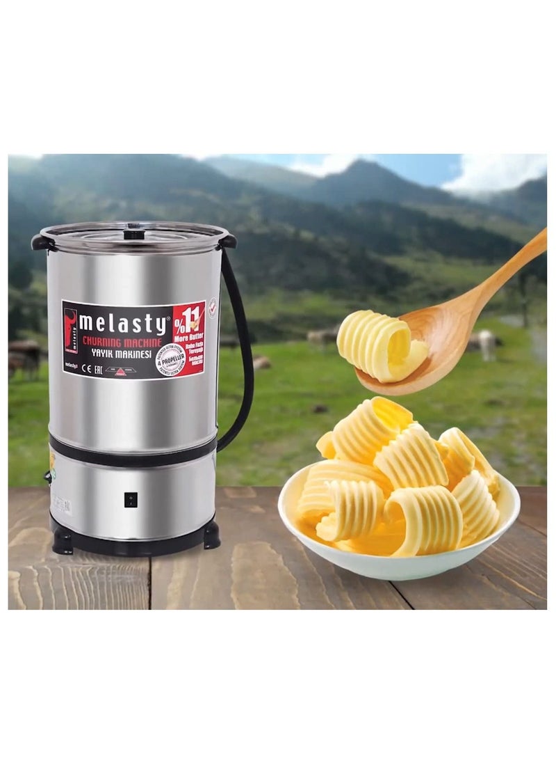 Melasty Stainless Steel Electric Butter Churning / Extraction Machine, 50 Liter Capacity  - Image 3