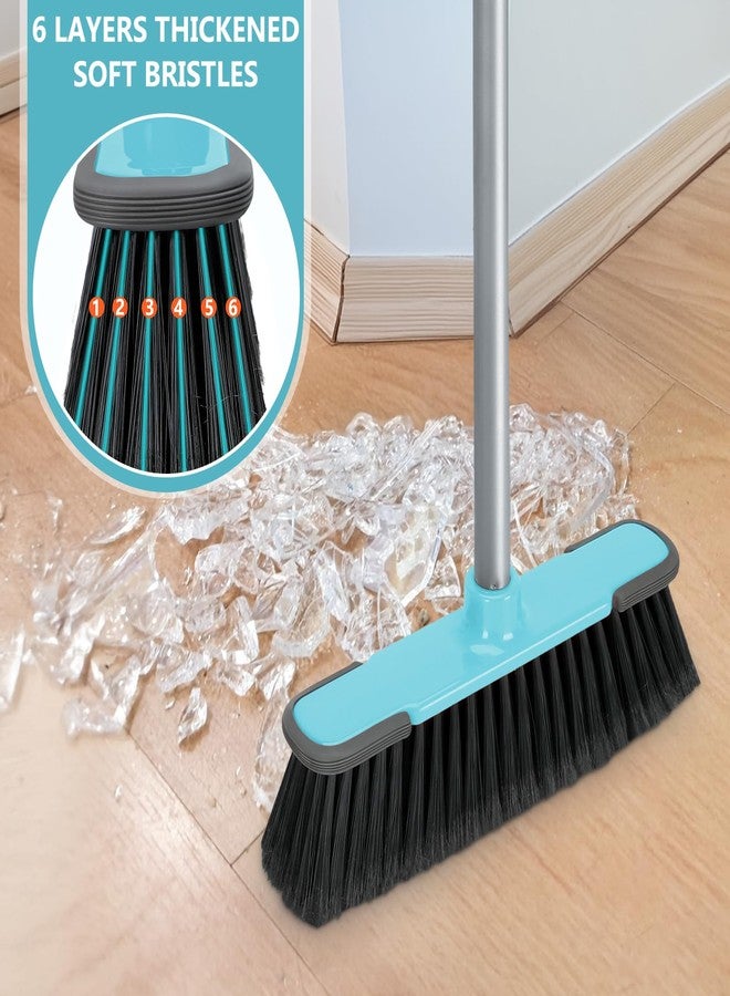 Ajimy Indoor Broom,Soft Bristle Heavy-Duty Broom for Sweeping Concrete Courtyard Garage Patio Indoor Home Kitchen Office - Image 4