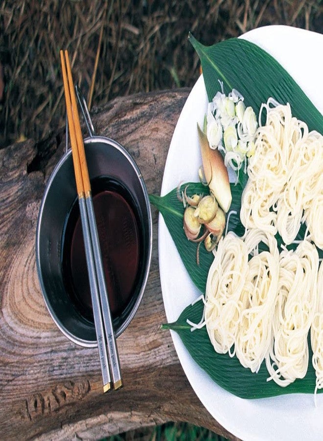 Snow Peak Wabuki 8" Chopsticks with Carry Sleeve, Ultralight Japanese Cutlery for Camping, Daily use & Outdoors - Image 2