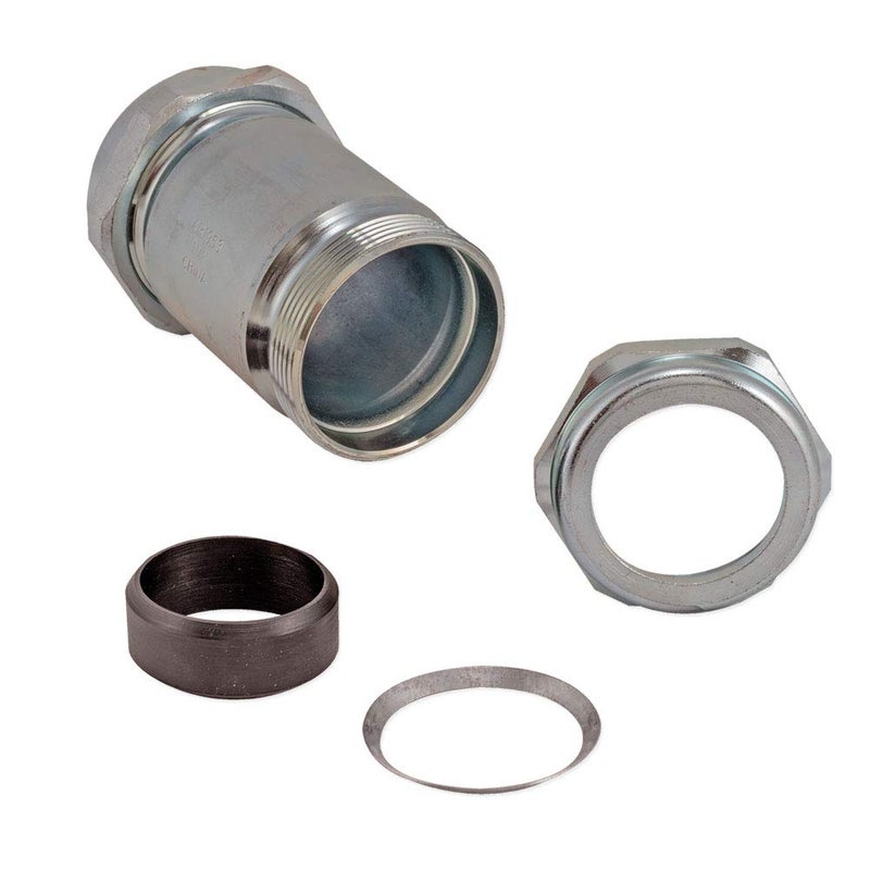 Eastman 5 Inch Long Pattern Compression Coupling, 1-1/2 Inch IPS, Galvanized Steel, EZ-20570 - Image 4