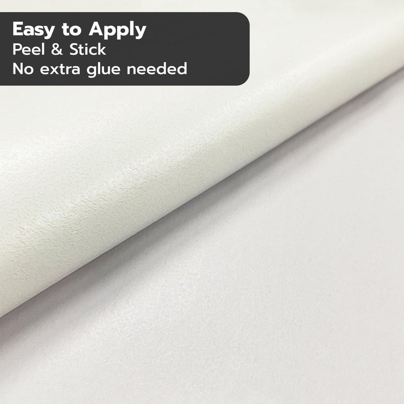 funlife 14 Strips Pure White Stair Riser Decals Peel and Stick, White Stair Riser Stickers Self Adhesive Vinyl Stairway Stickers for Entryway, Staircase Step Decals for Home Decor, 7.09â€œ x 47.24" - Image 3