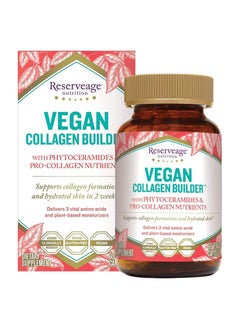 Reserveage, Vegan Collagen Builder, Plant-Based Beauty Supplement to Support Natural Collagen Production, 60 Capsules (30 Servings)