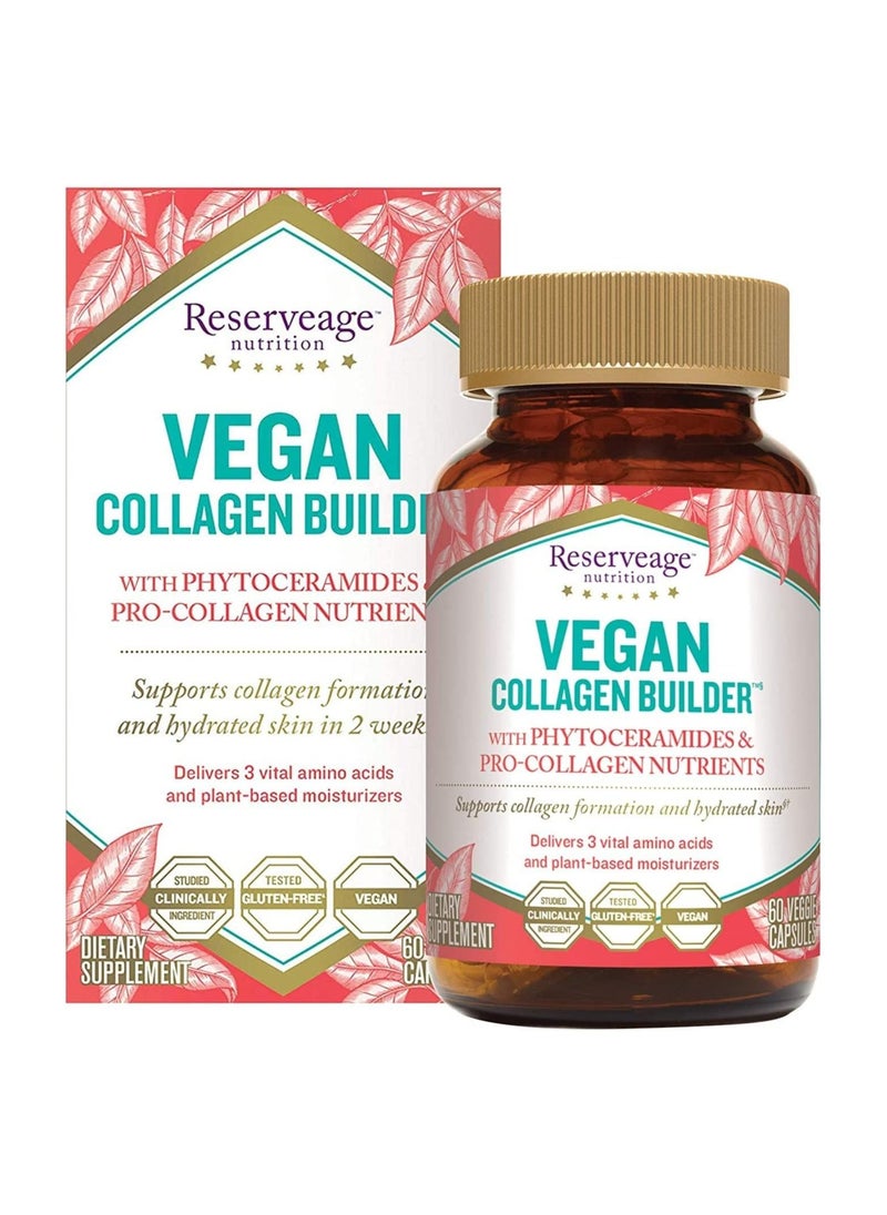Reserveage - Reserveage, Vegan Collagen Builder, Plant-Based Beauty Supplement to Support Natural Collagen Production, 60 Capsules (30 Servings) - Image 1