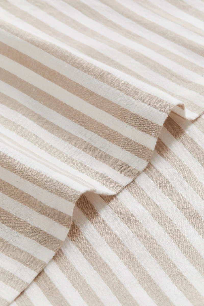 اتش اند ام Striped cotton tablecloth