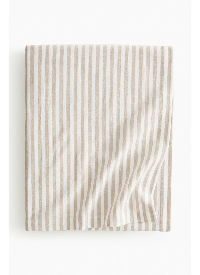 اتش اند ام Striped cotton tablecloth