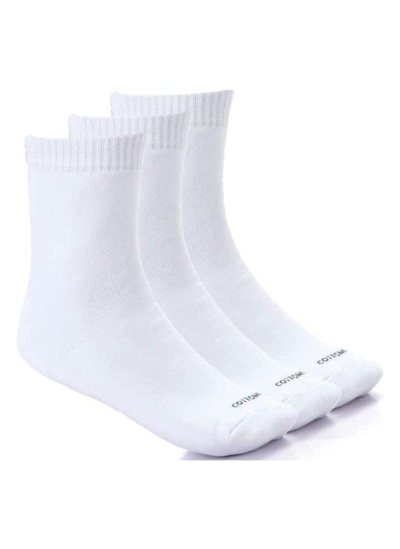 COTTONIL Pack of 3 Cotton Half Towel Sport Socks for Men  - Image 1