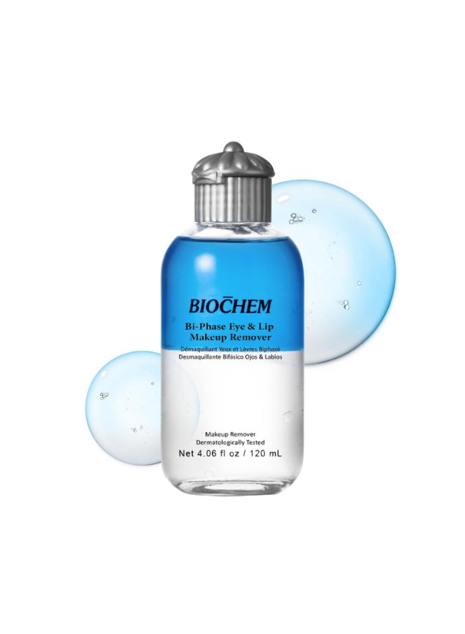 BIOCHEM BiPhase Eye Lip Heavy Makeup Remover Waterproof Mascara Remover Gentle Cleanser liquid for Makeup with Natural Ingredients for Sensitive Normal Skin Types 406 fl oz 120 ml - Image 2