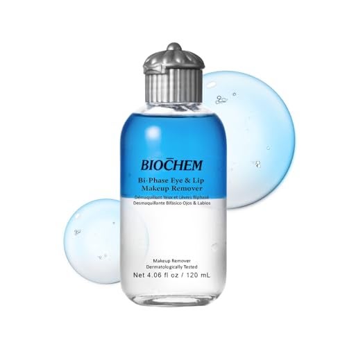 BIOCHEM BiPhase Eye Lip Heavy Makeup Remover Waterproof Mascara Remover Gentle Cleanser liquid for Makeup with Natural Ingredients for Sensitive Normal Skin Types 406 fl oz 120 ml - Image 1