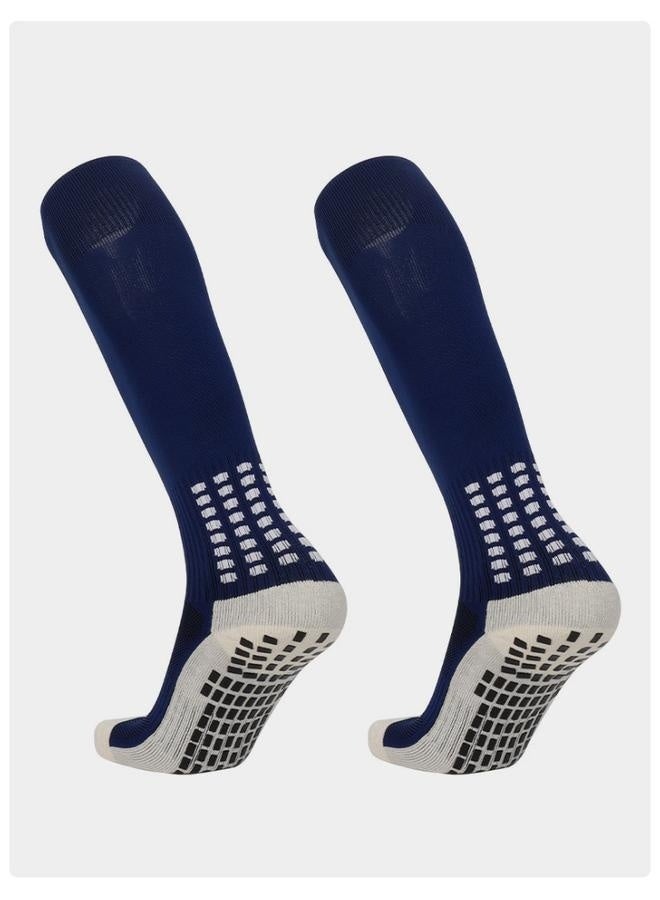 Generic Anti Slip Soccer Knee Socks,Non Slip Football/Basketball/Hockey Sports Grip Socks-Soccer socks men's long tube square dispensing non-slip thickened towel sole training sports socks - Image 2