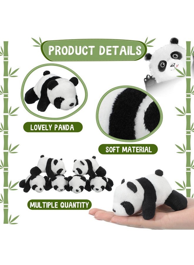 Sotiff 36 Pcs Panda Stuffed Animal Panda Plush Toy 4 Inch Mini Stuffed Animals Small Soft Gifts, Jungle Safari Party Favors, Classroom Prizes, Stocking Stuffers for Boys Girls - Image 4