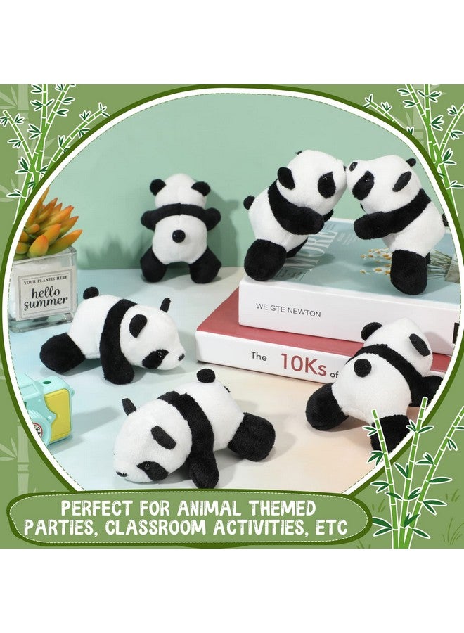 Sotiff 36 Pcs Panda Stuffed Animal Panda Plush Toy 4 Inch Mini Stuffed Animals Small Soft Gifts, Jungle Safari Party Favors, Classroom Prizes, Stocking Stuffers for Boys Girls - Image 5
