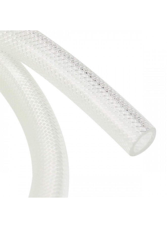 Eastrans 3/4" ID x 50 Ft High Pressure Braided Clear PVC Vinyl Tubing Flexible Vinyl Tube, Heavy Duty Reinforced Vinyl Hose Tubing, BPA Free and Non Toxic  - Image 1