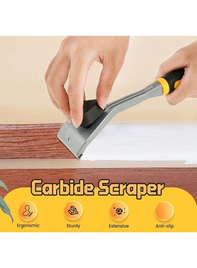 Carbide Scraper Tool Multi Purpose Adhesive Paint Remover Professional Cleaning Hand Tool - Image 5