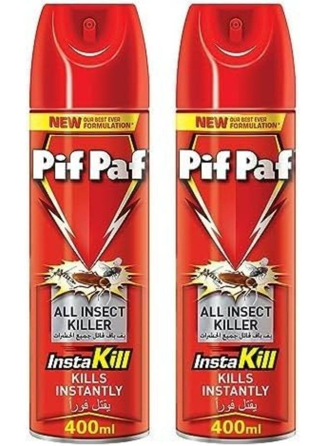 Pif Paf All Insect Killer Spray – Powerful Instant Knockdown Against Cockroaches, Ants, Flies & Mosquitoes | Long-Lasting Protection | 400 ml - Image 1