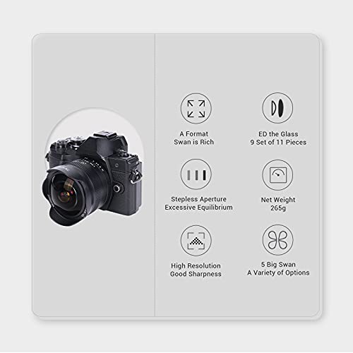 7artisans 7.5mm F2.8 II APS-C Wide Angle Fisheye Fixed Lens Compatible with Sony Compact Mirrorless Cameras (Black) - Image 3