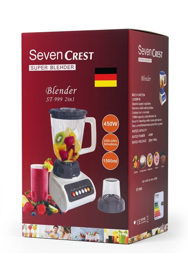 Seven Crest 2-in-1 Blender (450W / 1.5L Capacity - Image 2