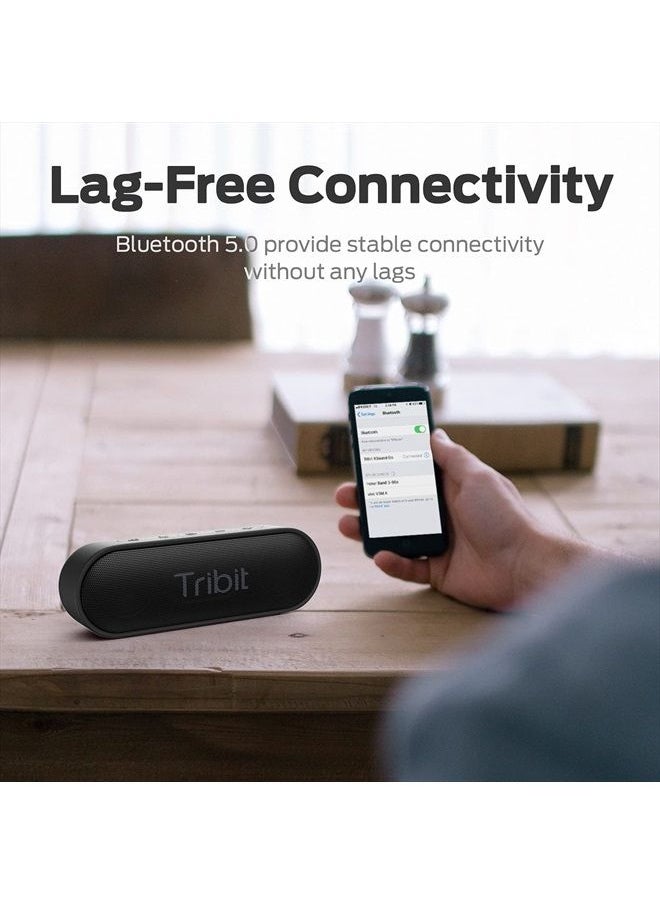 Tribit - Bluetooth Speaker, XSound Go Speaker with 16W Loud Sound & Deeper Bass, 24H Playtime, IPX7 Waterproof, Bluetooth 5.0 TWS Pairing Portable Wireless Speaker for Home, Outdoor (Upgraded) - Image 1