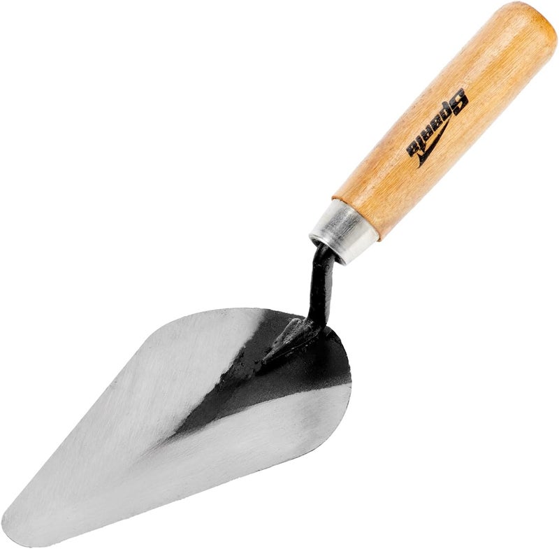 Sparta Steel Concrete Trowel with Wooden Handle (150 mm) - Image 1
