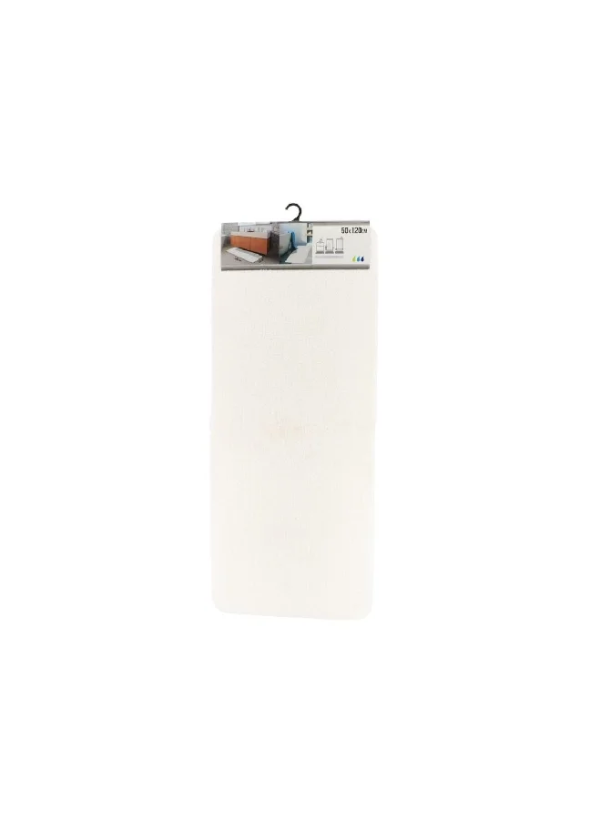 Tendance Large Double Sink Anti-Slip Microfiber Bathroom Mat White 50 x 120 cm 7741100