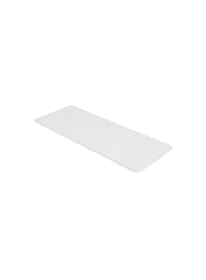 Tendance Large Double Sink Anti-Slip Microfiber Bathroom Mat White 50 x 120 cm 7741100