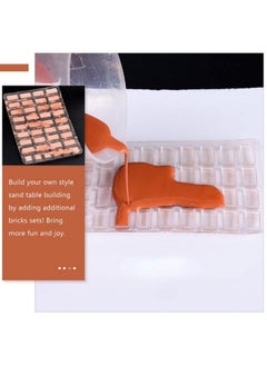 EXCEART 1 Set Of Miniature Brick Silicone Mold 1: 12 Scale Brick Making Tool Kit Tiny Red Bricks Crafts Kit For Dollhouse Mini Garden Sand Table Landscape Building Accessories  - Image 4