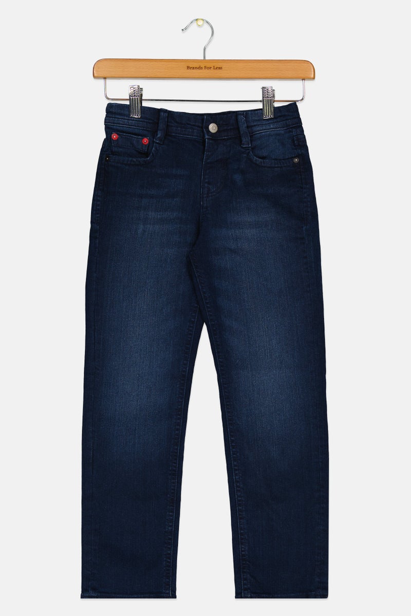 Jack Jones Kids Boy Regular Fit Washed Denim Jeans,Blue  - Image 1